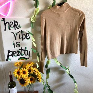Beige Turtleneck
